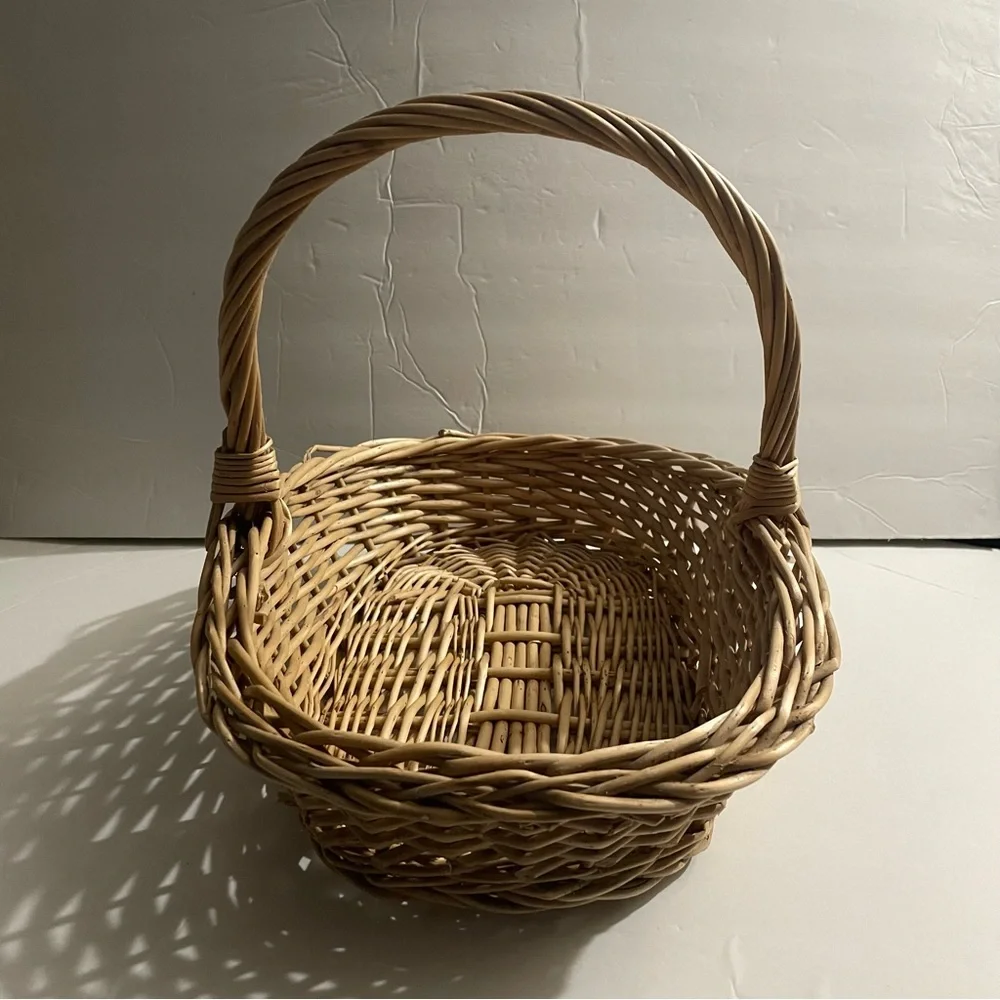 Vintage Brown Woven Basket
